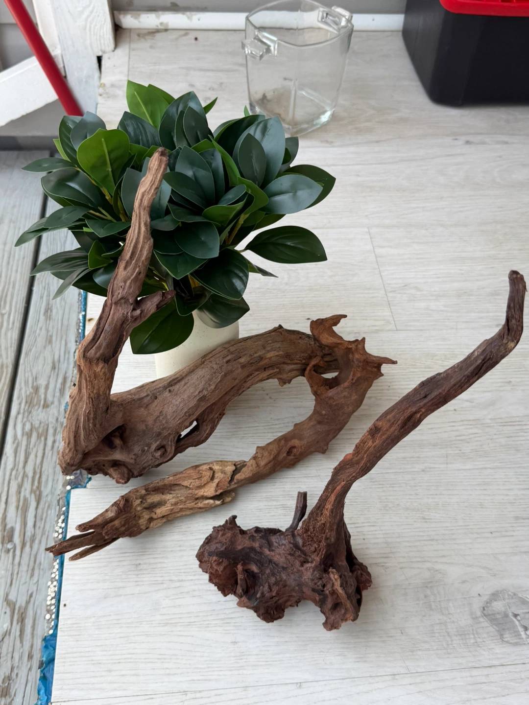 Lot of 3 Natural Driftwood Pieces for Aquarium or Decor - photo 4