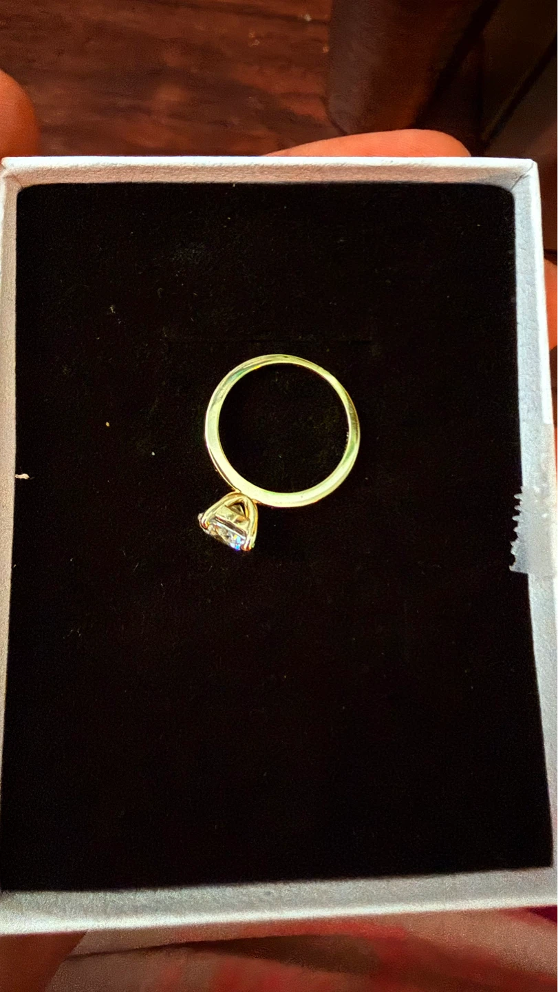Sterling Silver Ring with Crystal