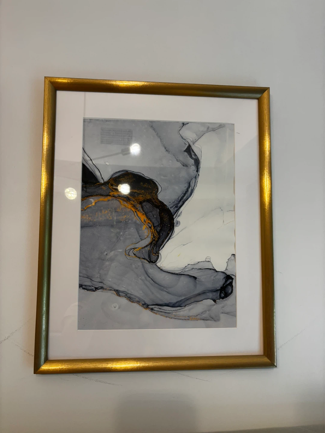 Set of 2 Framed Abstract Art Prints + IKEA frames - photo 2