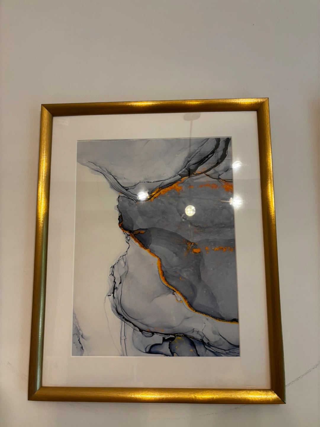 Set of 2 Framed Abstract Art Prints + IKEA frames - photo 3