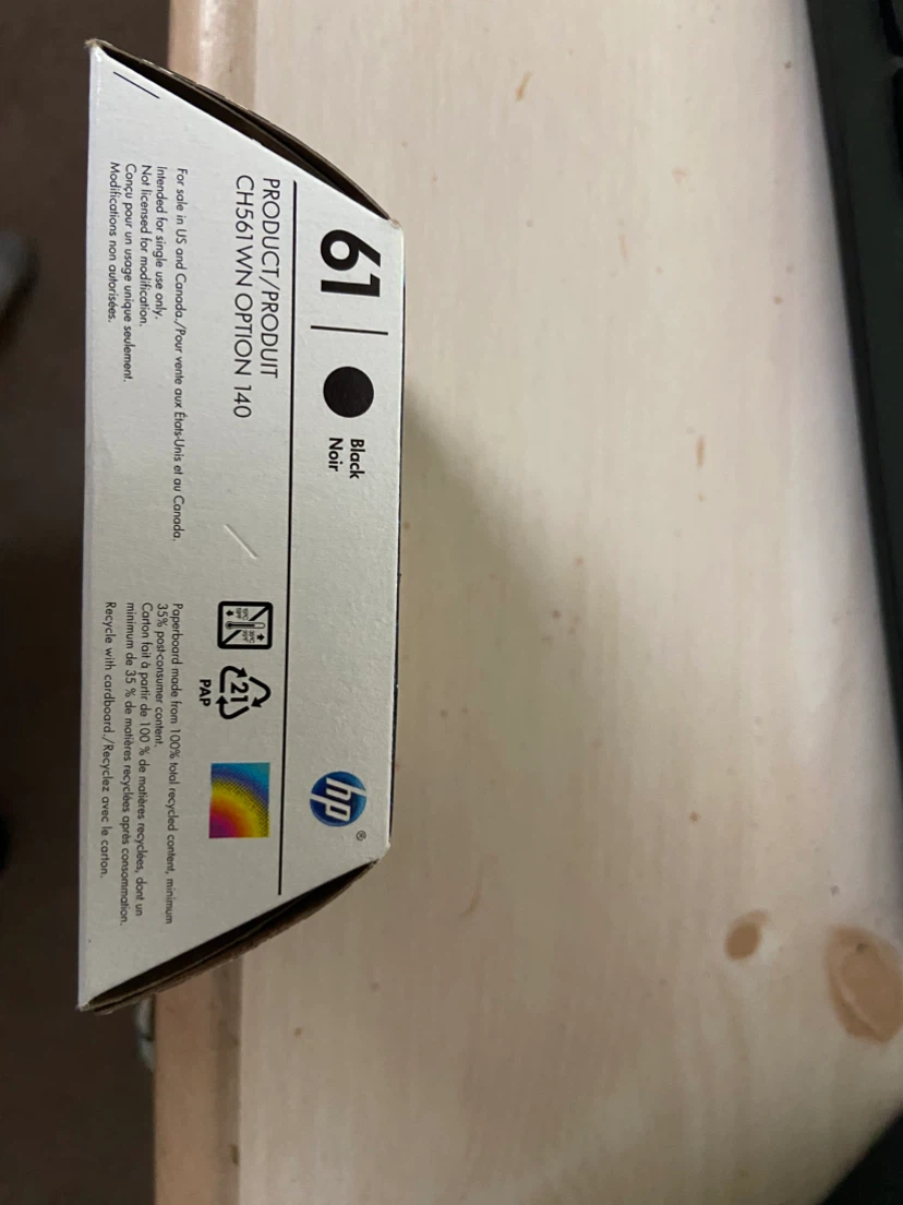 HP 61 Black Ink Cartridge - photo 2