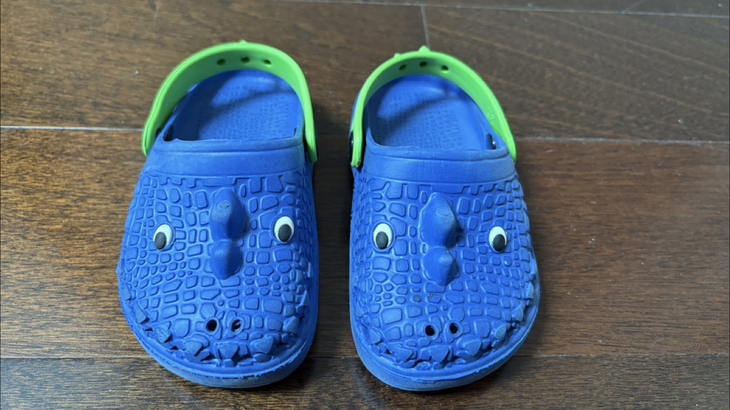 Kids Blue Dinosaur 🦖 🦕 Clogs Size 6