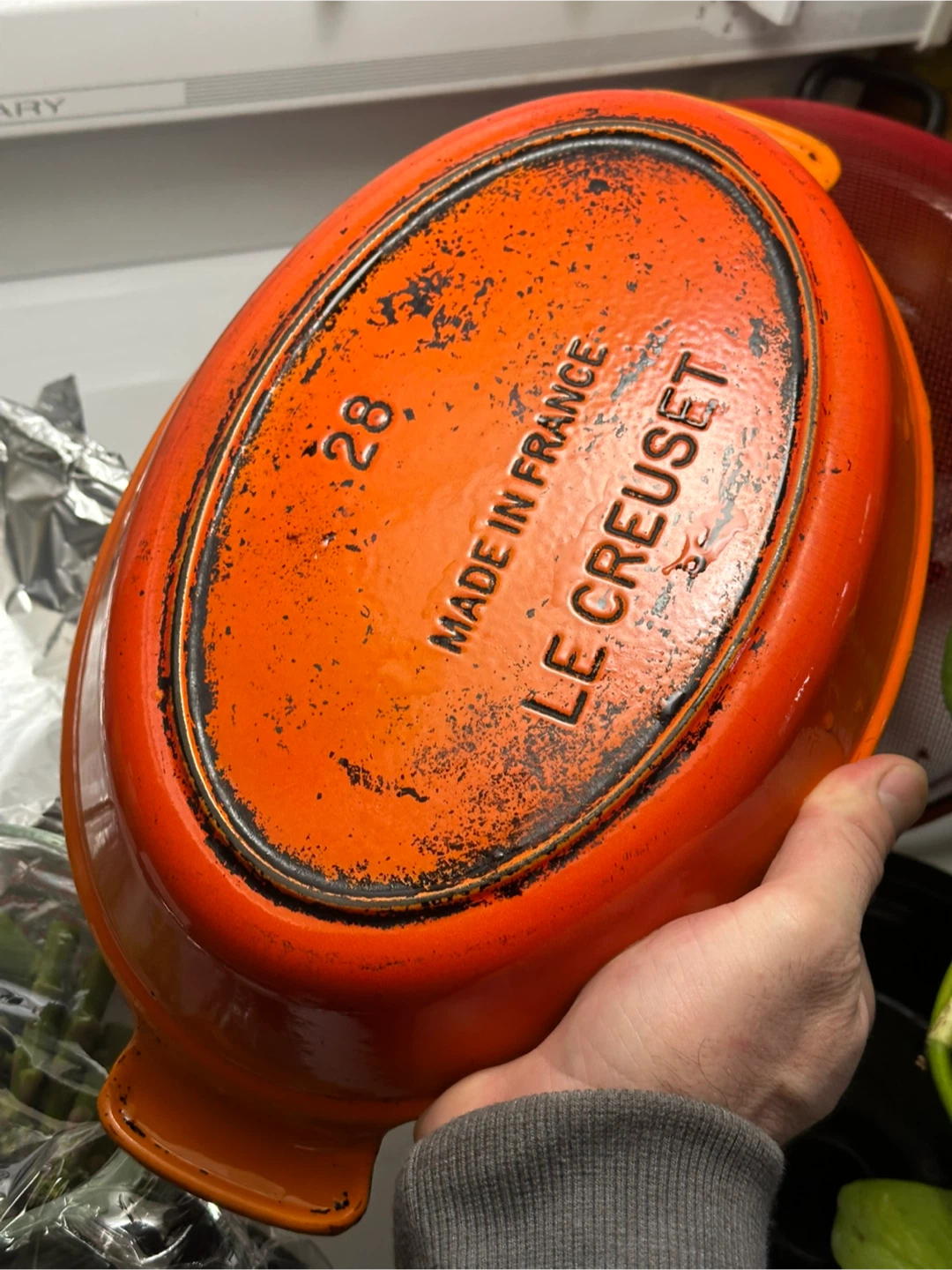 le creuset 28 flame ware