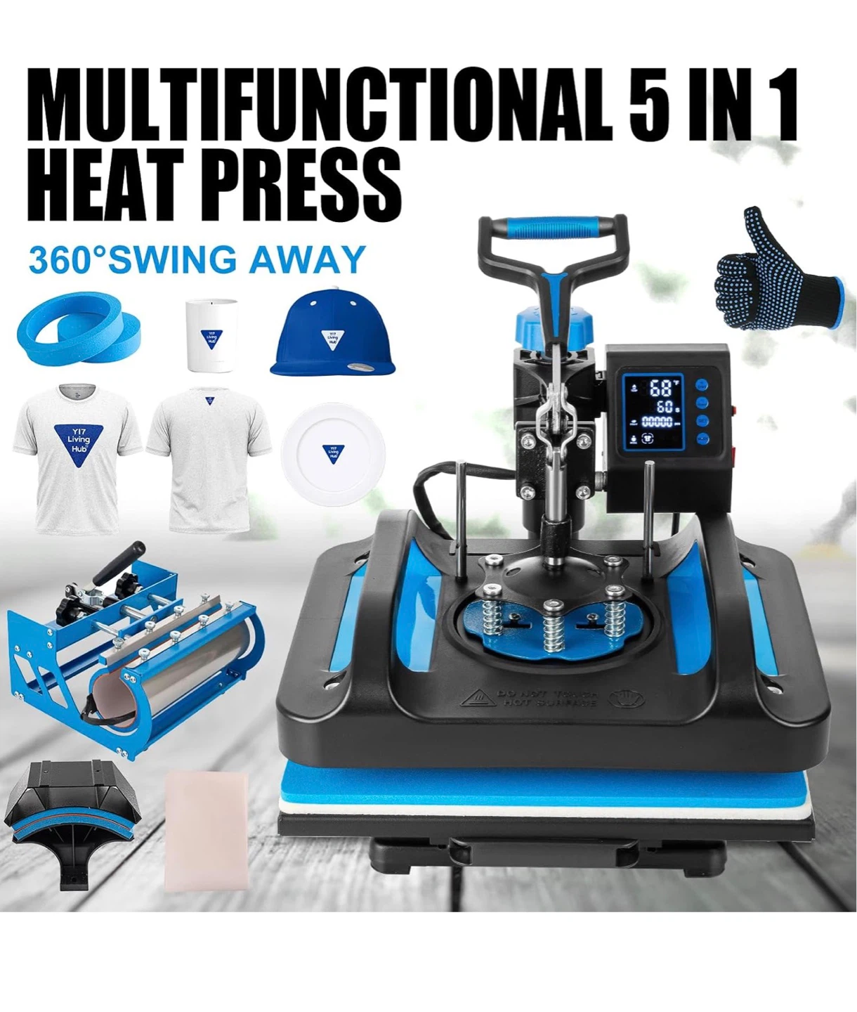 Multifunctional 5-in-1 Heat Press Machine - photo 3