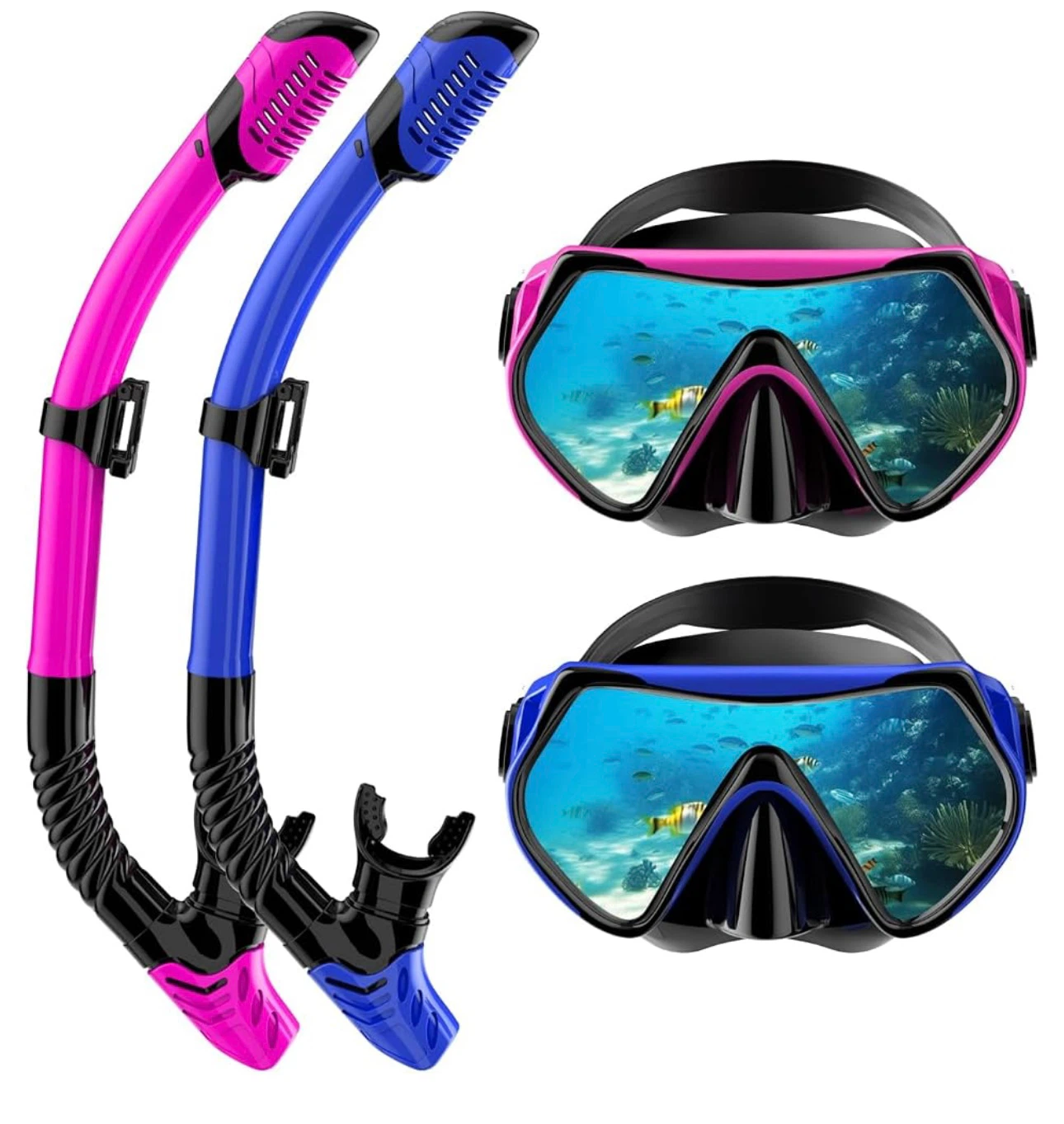 Snorkel Set of two Masks and Tubes - photo 2