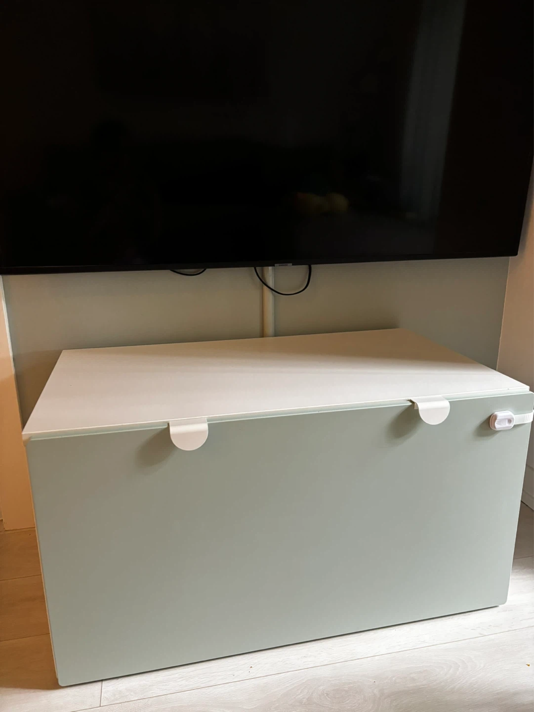 Sage Green Storage Cabinet