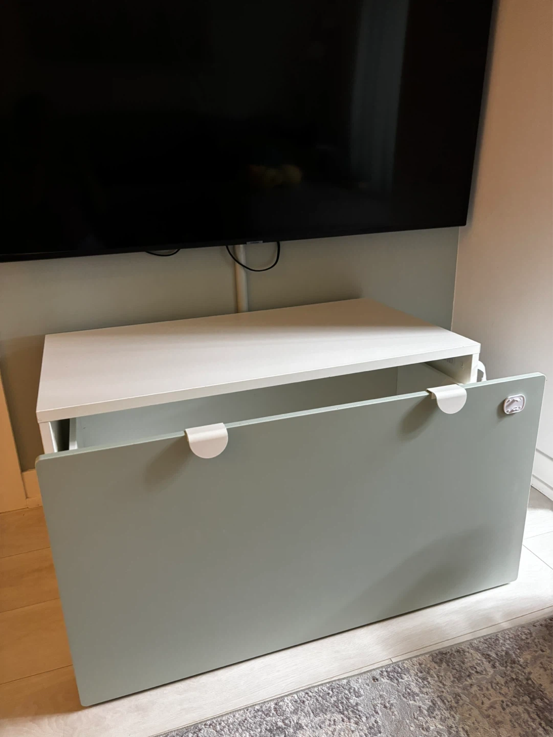 Sage Green Storage Cabinet - photo 2