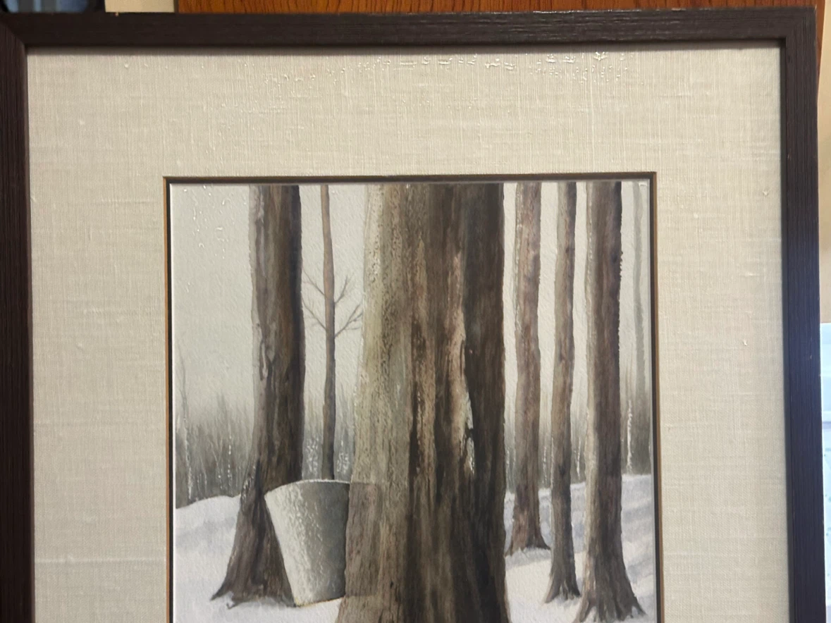 Original Rita Shellard Watercolor - Maple Tapping Scene - photo 4