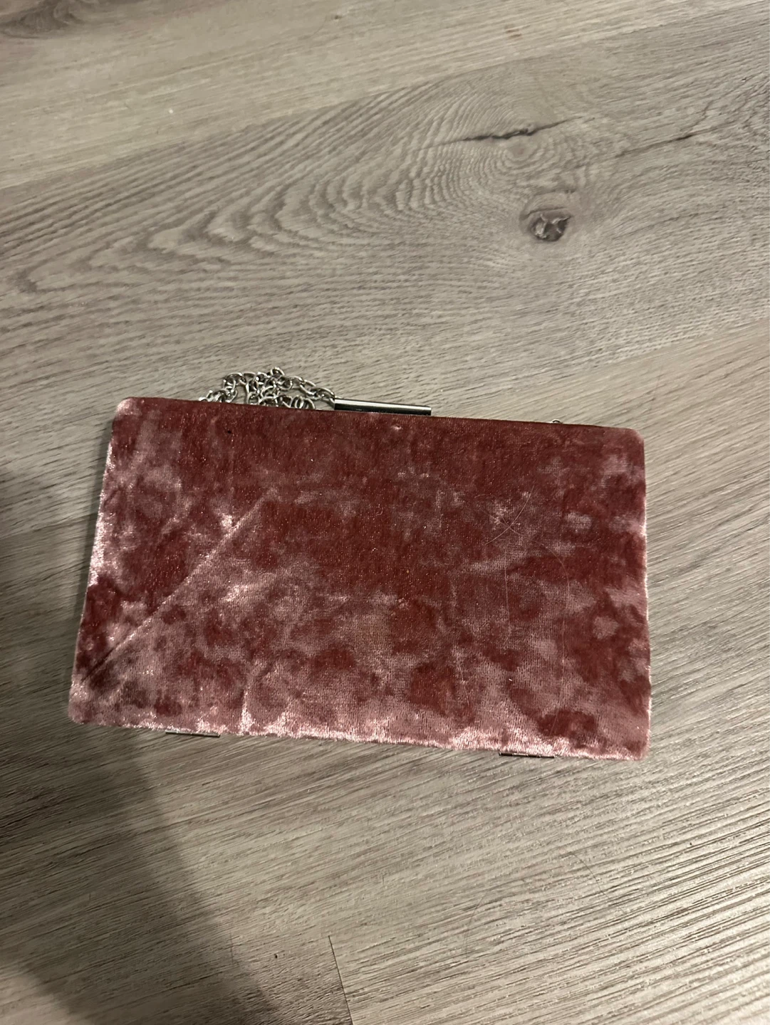 GLINT Luxurious Crushed Velvet Marble Pink Party Bag - photo 3