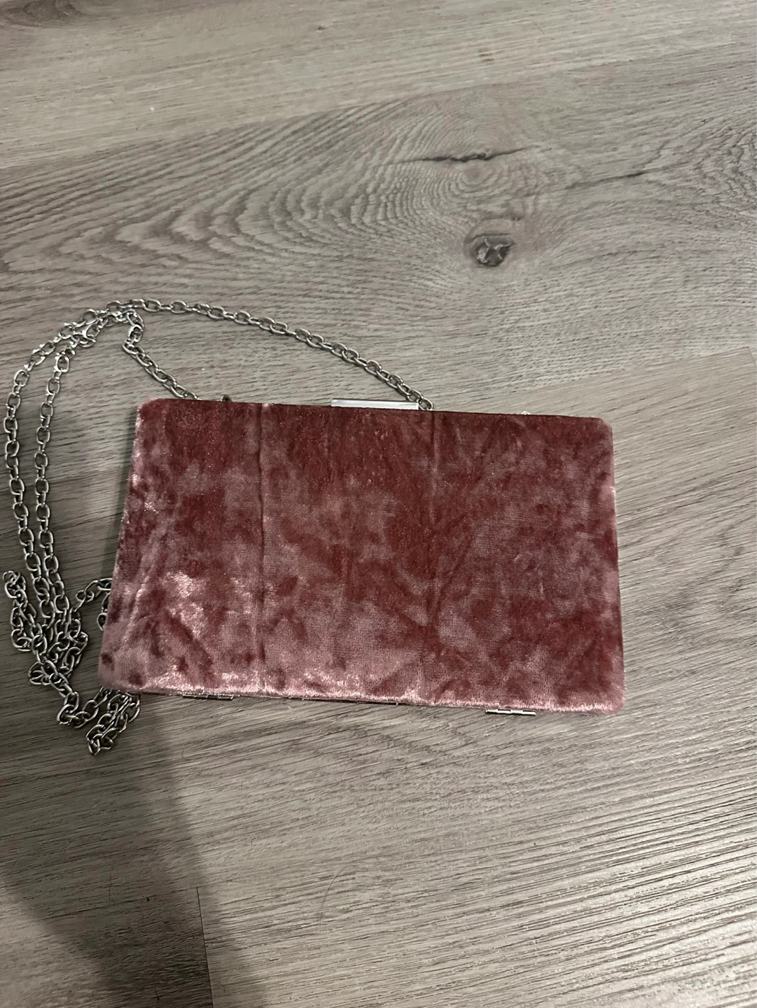 GLINT Luxurious Crushed Velvet Marble Pink Party Bag