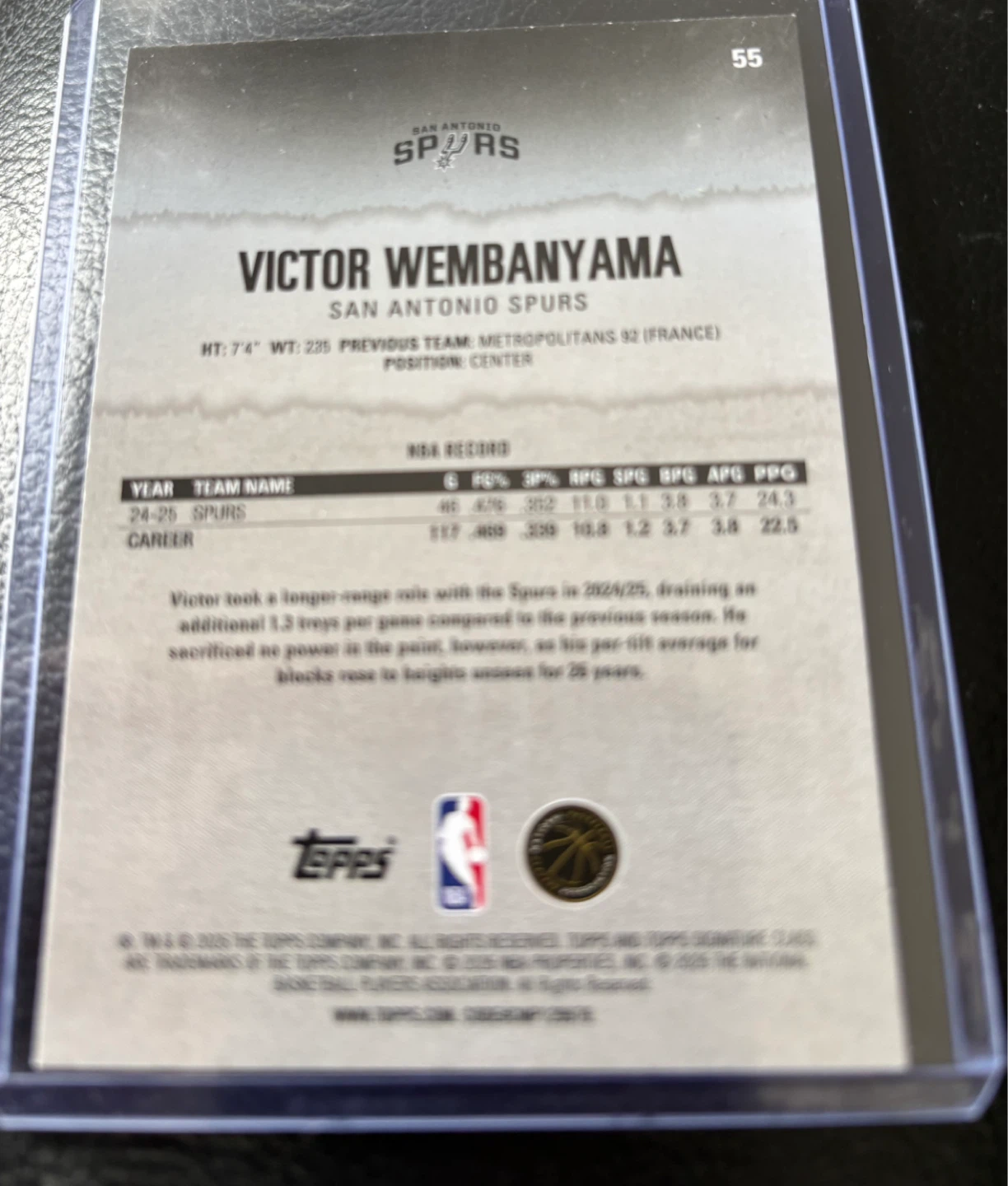 Victor Wembanyama 2026 Topps  269/299 - photo 2
