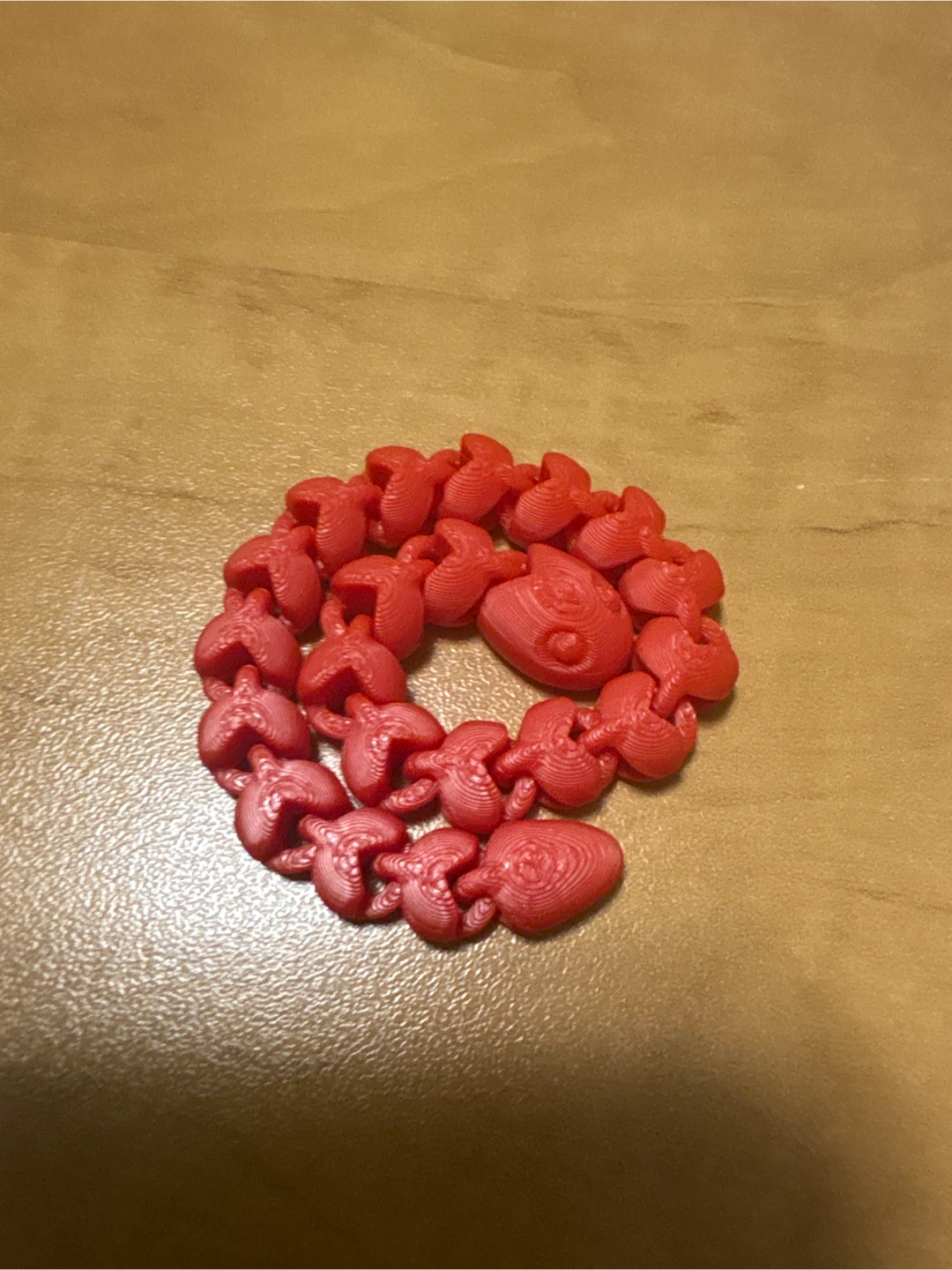 Red Articulated Snake Fidget Toy