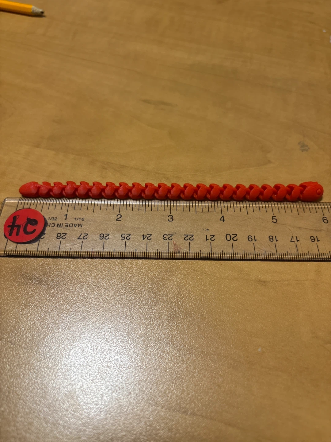 Red Articulated Snake Fidget Toy - photo 2