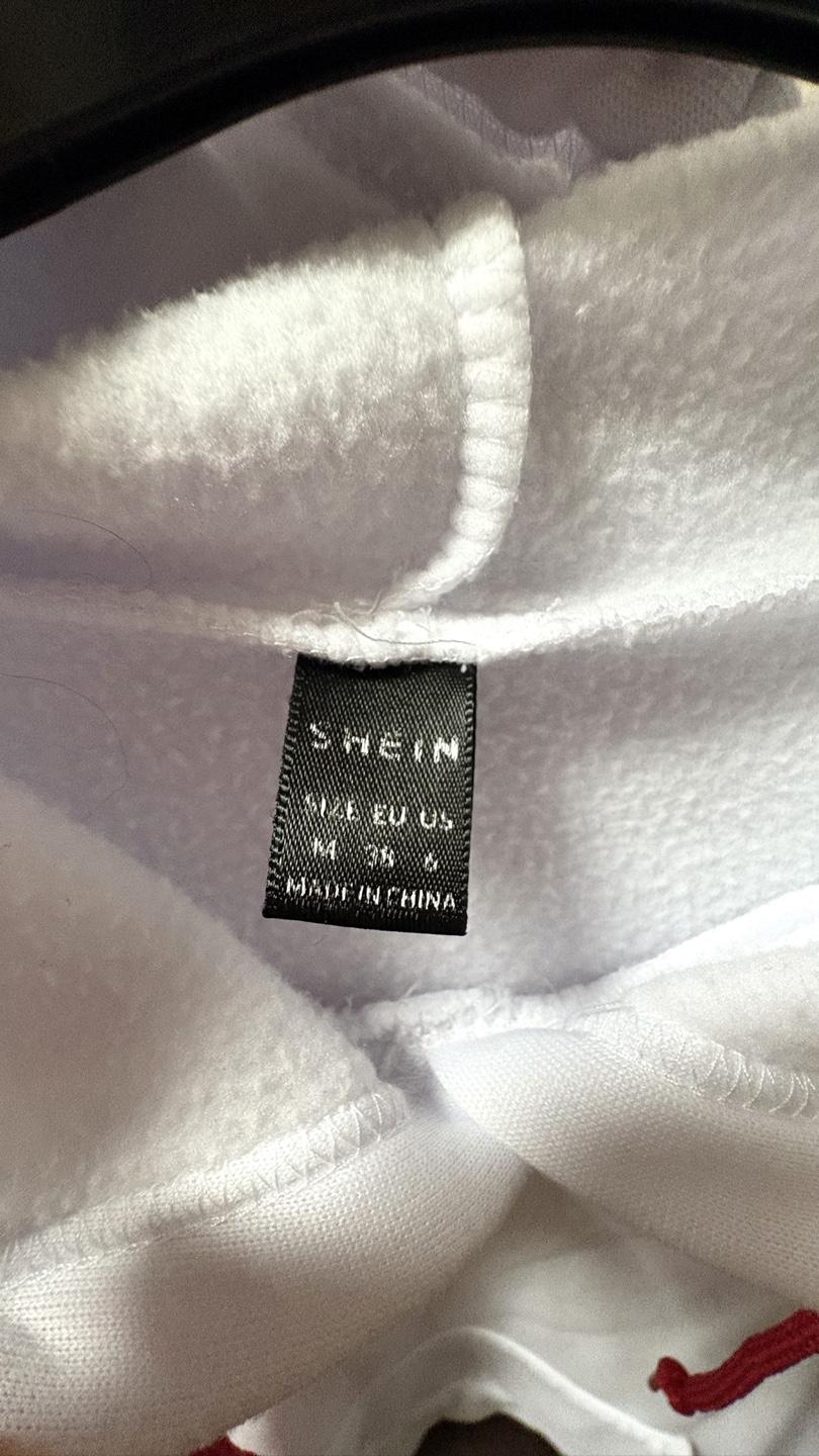 White Shein Hoodie "Love You Every Minute" - photo 3