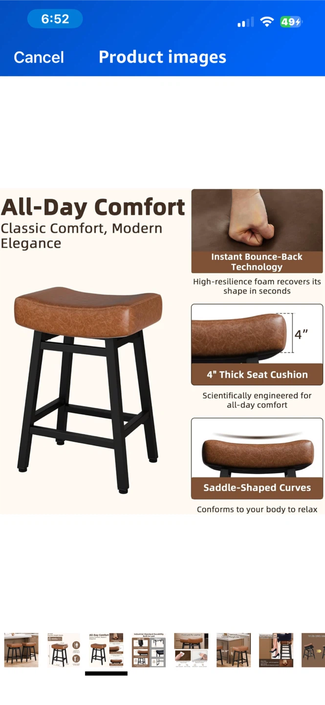 New Pair of Bar Stools - photo 3
