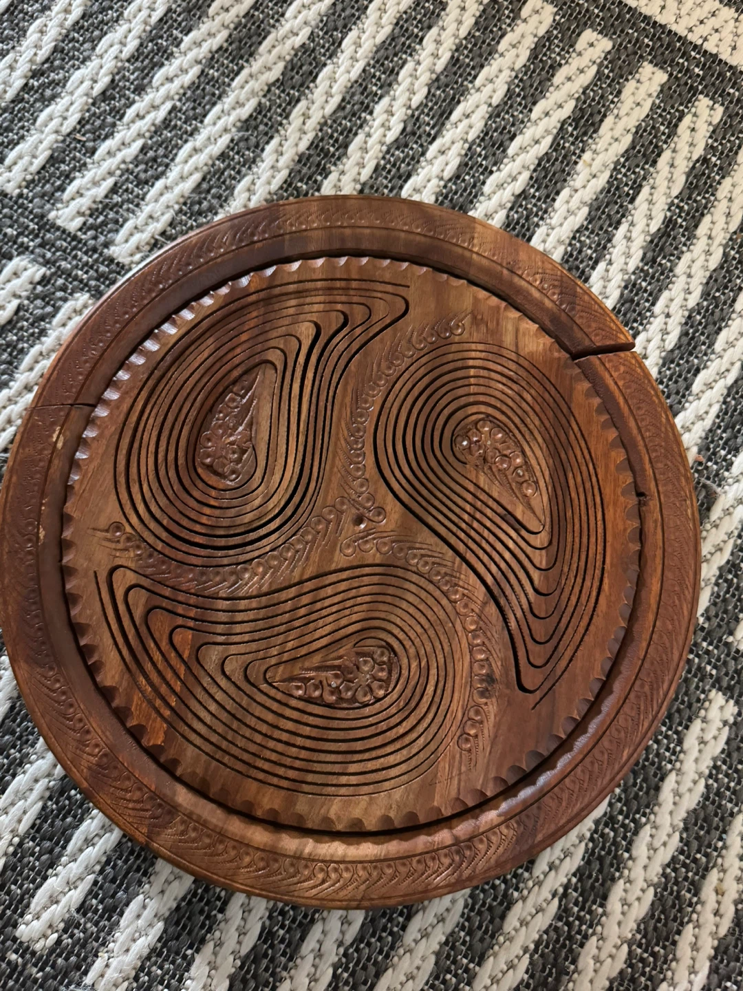 Wooden Folding Serving Basket - photo 2