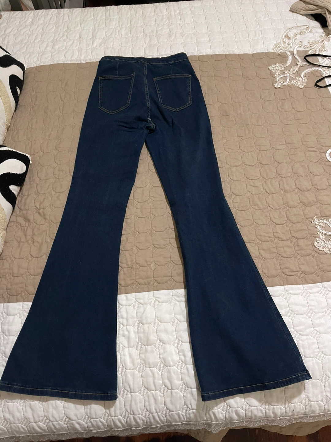 Dark Wash Bell Bottom Jeans - photo 2