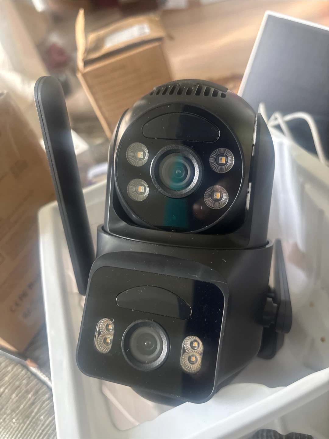 Black Security Camera with Infrared