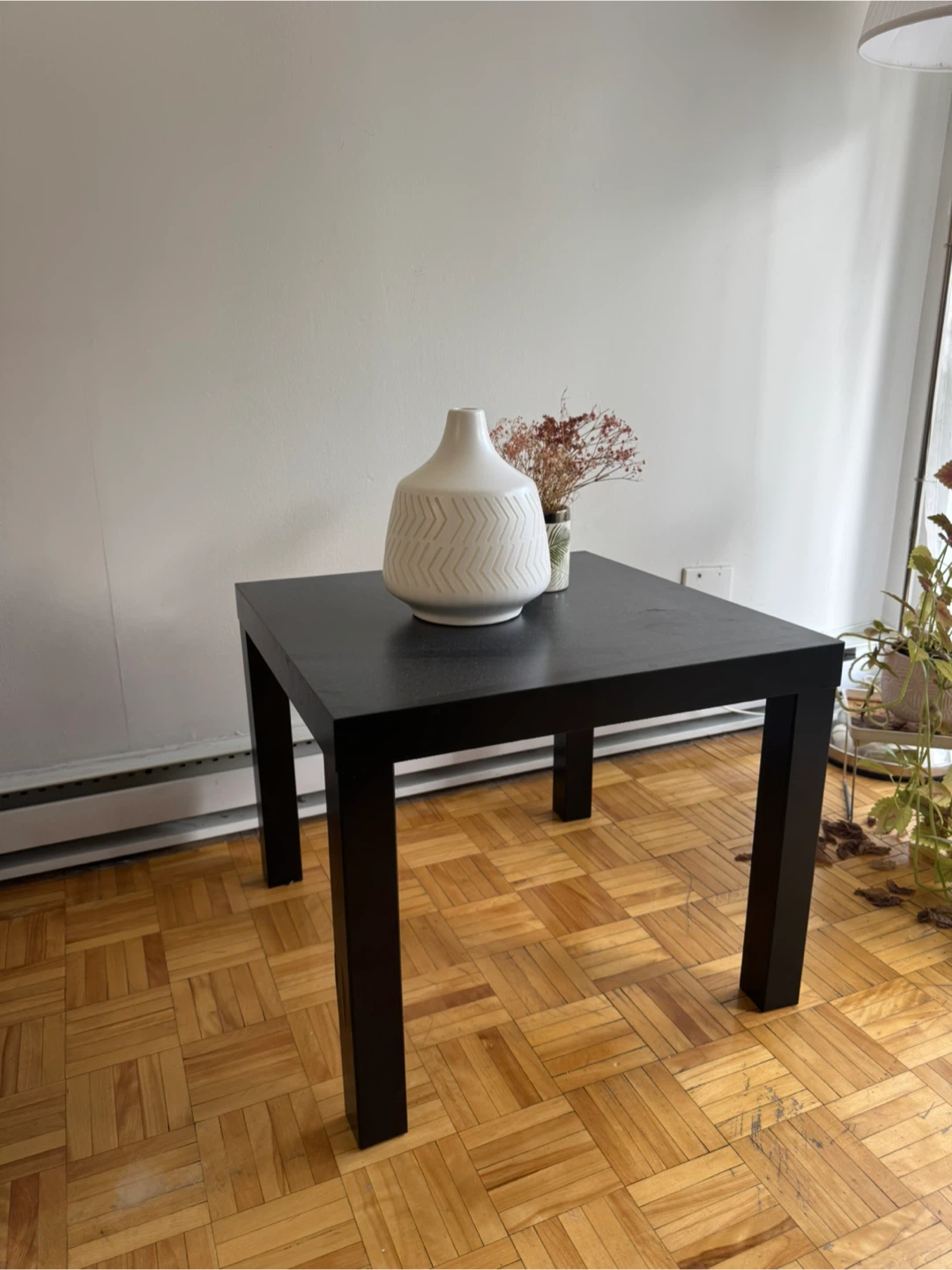 Black Square Side Table