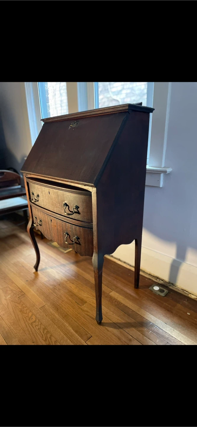 Antique Secretary Desk with Drawers
