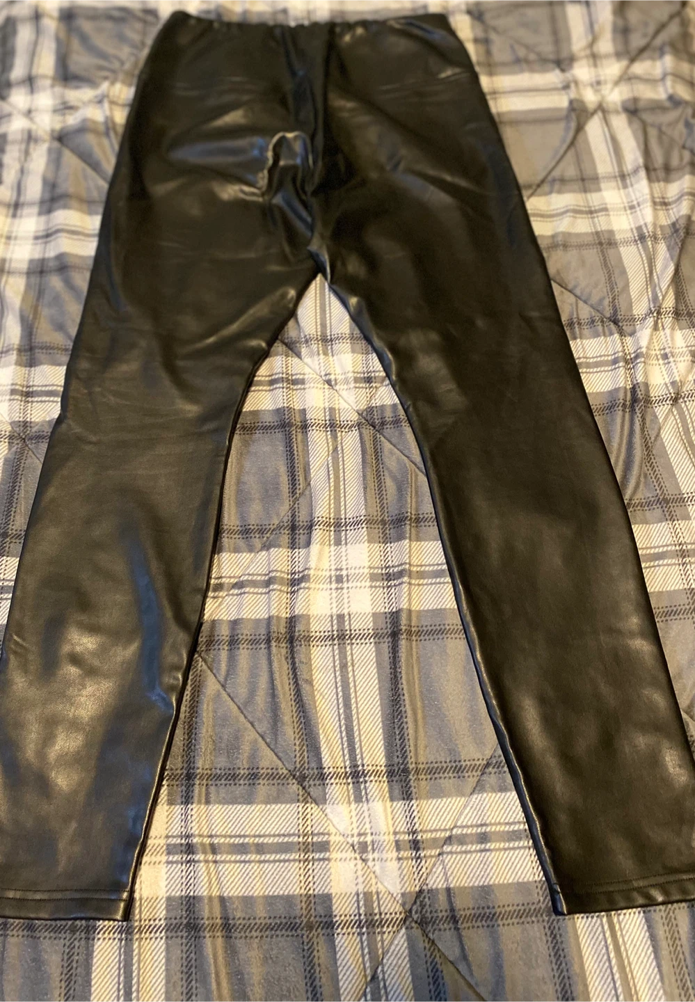 RW&CO. Black Faux Leather Leggings Size Large - photo 3