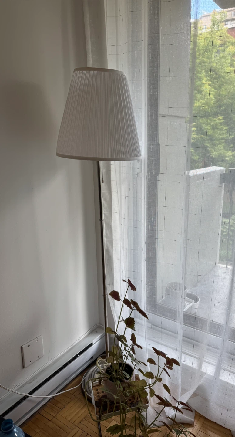 Floor Lamp with Pleated Shade - photo 2