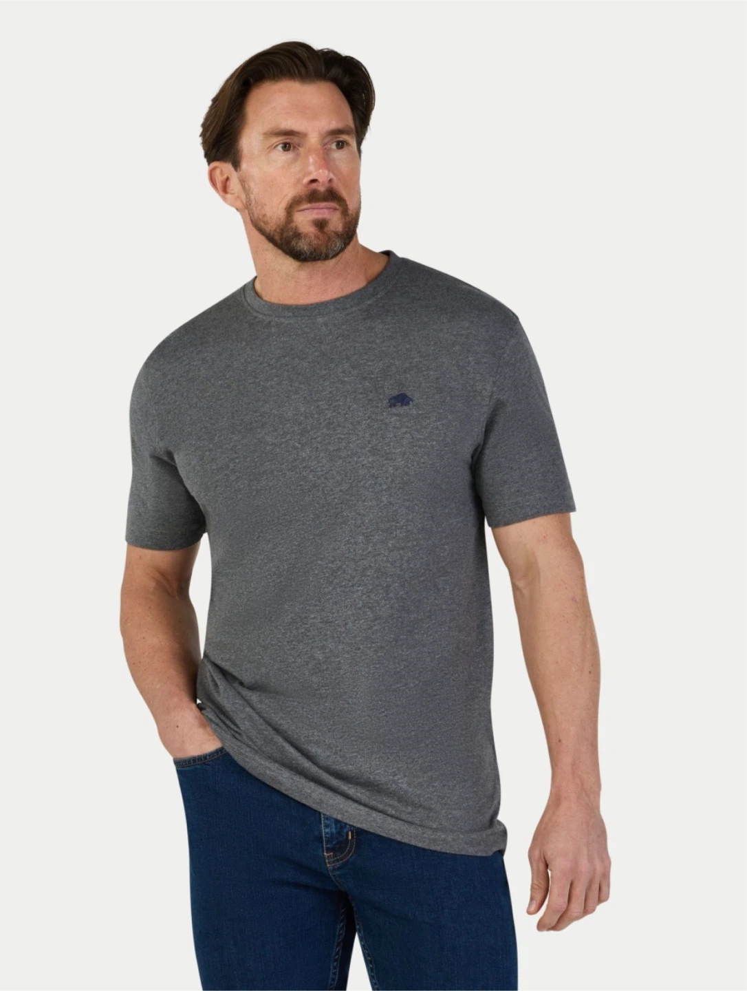 Buffalo David Bitton Men's Grey T-Shirt XXL