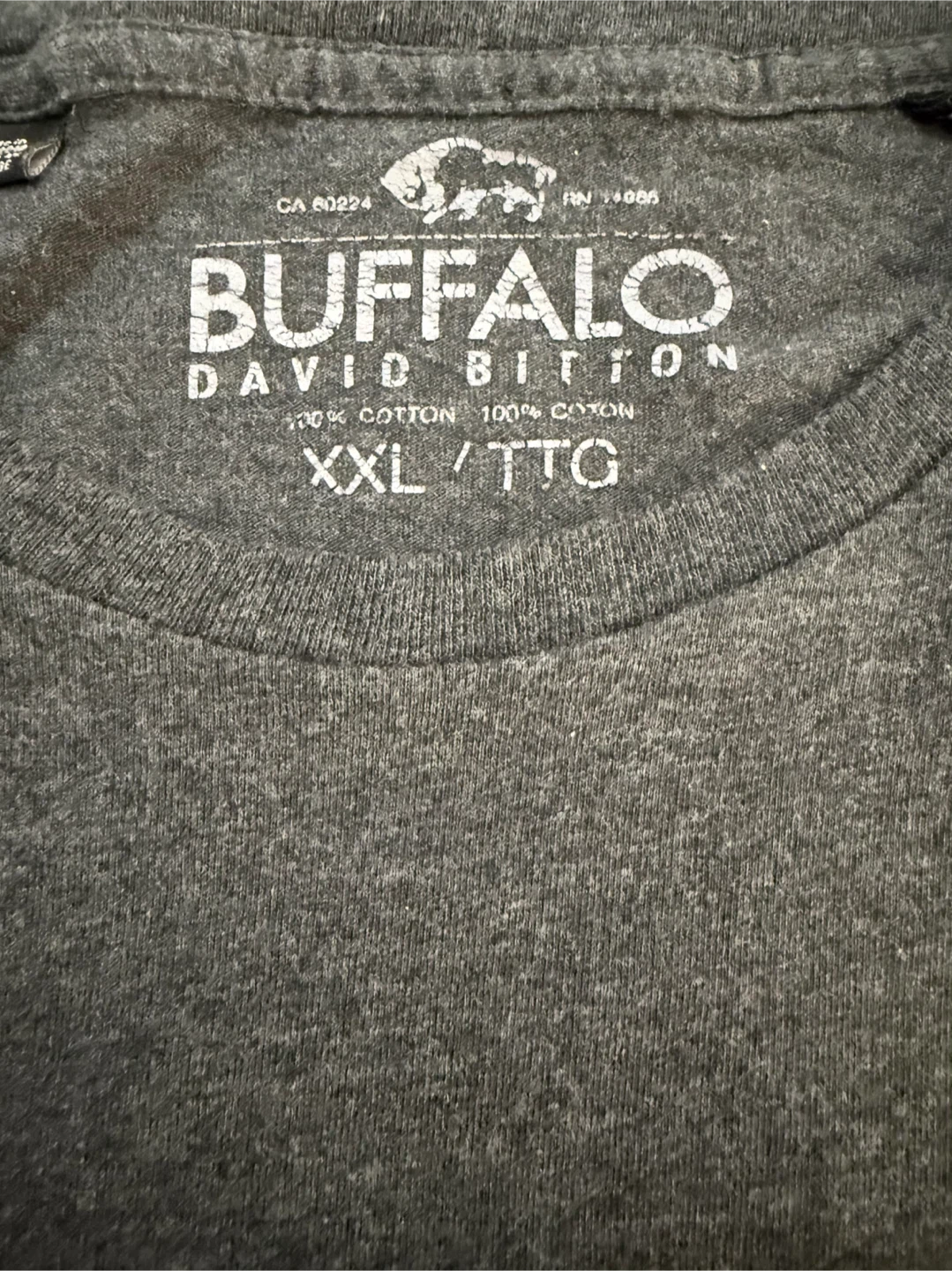 Buffalo David Bitton Men's Grey T-Shirt XXL - photo 4