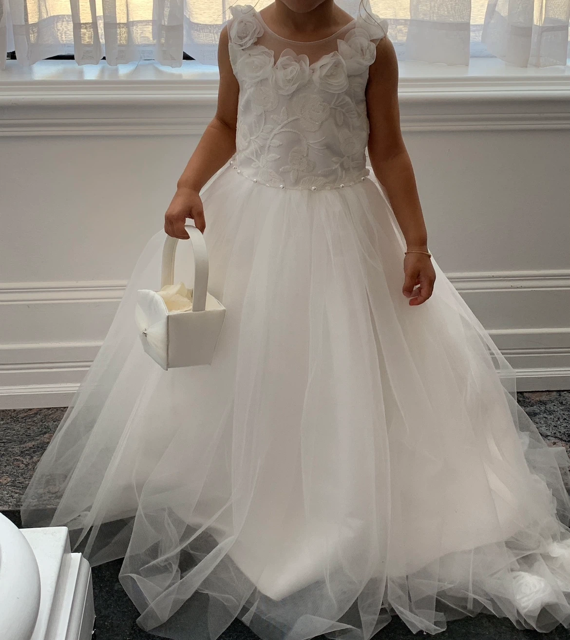 Flower Girl Dress with Flower Accents - photo 3