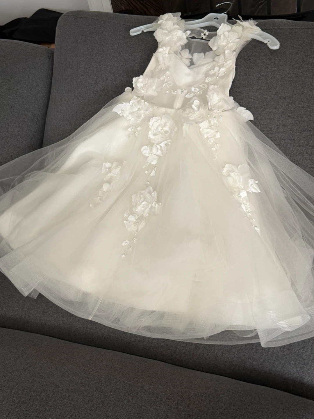 White Flower Girl Dress