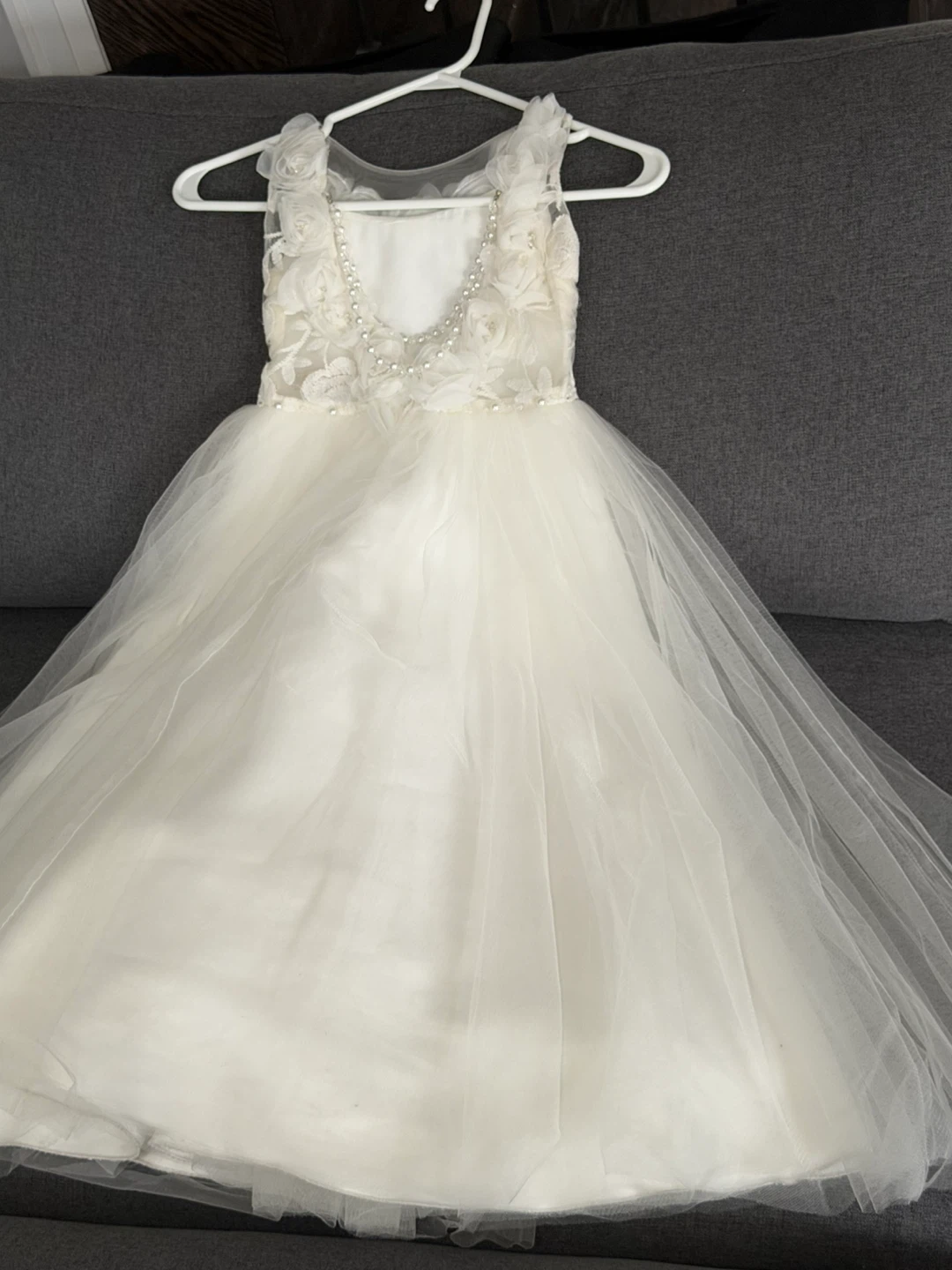 White Flower Girl Dress - photo 3
