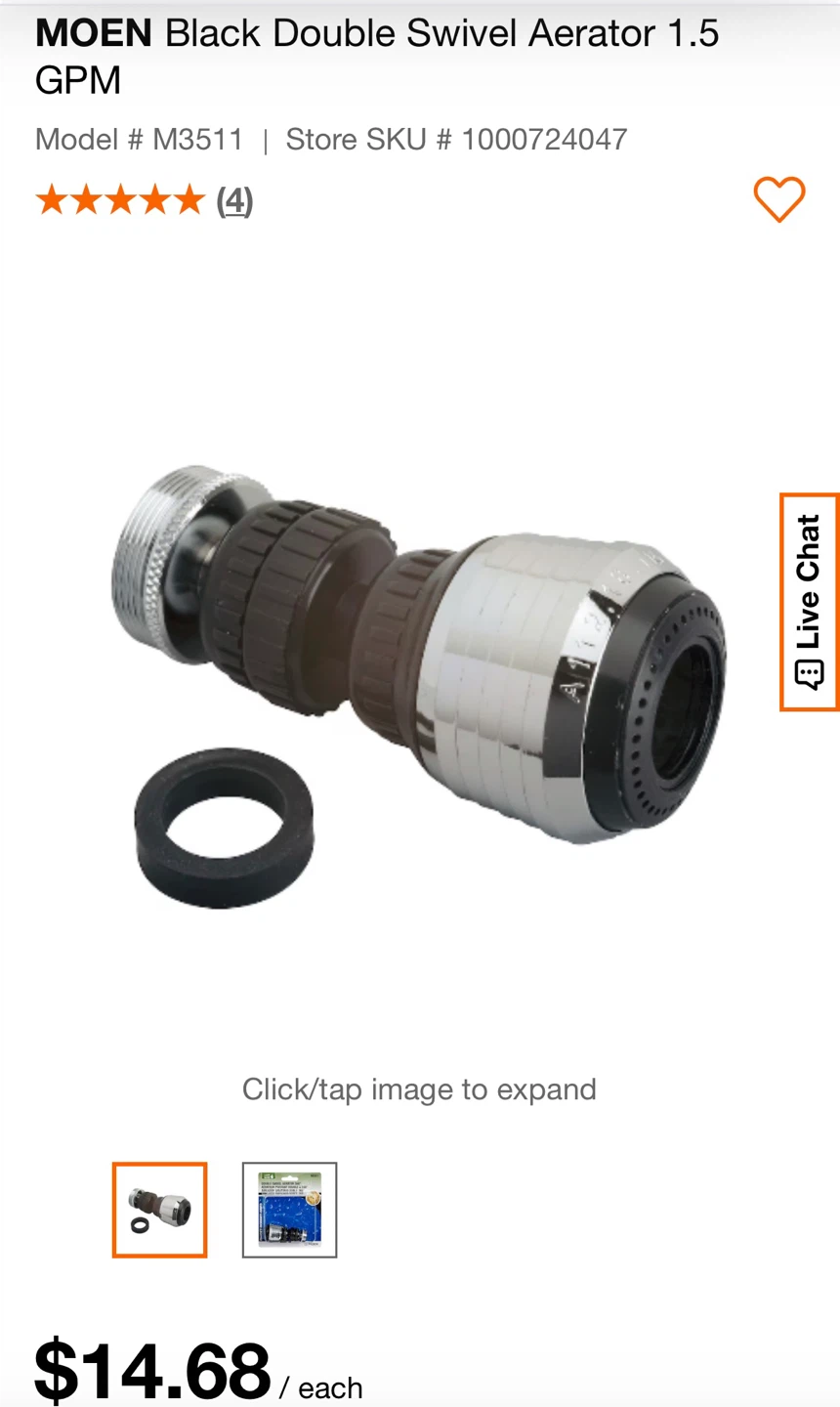 Double Swivel Aerator 360°