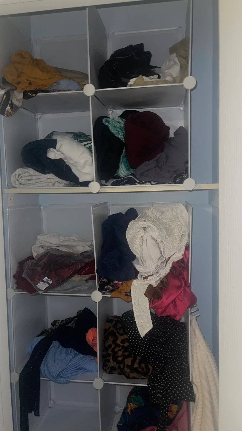 Plastic Clothes Storage Cubes- 12 cubes