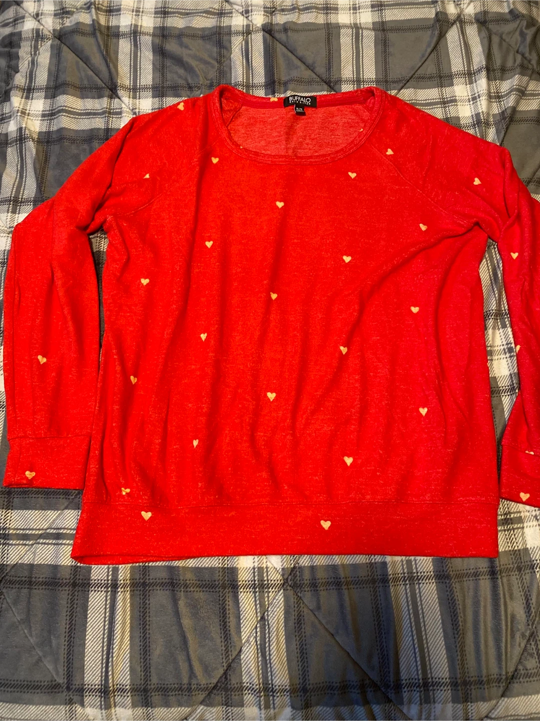 Buffalo David Bitton Red Long Sleeve Shirt Size XL