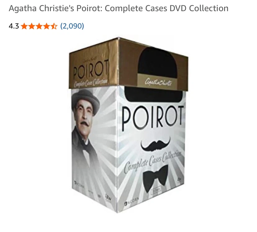 New Agatha Christie's Poirot: Complete Cases DVD Collection
