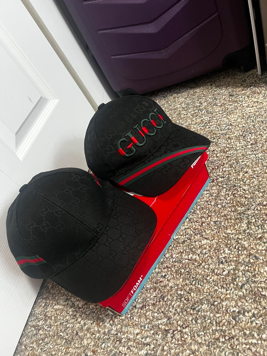 Black Gucci Baseball Cap - photo 2