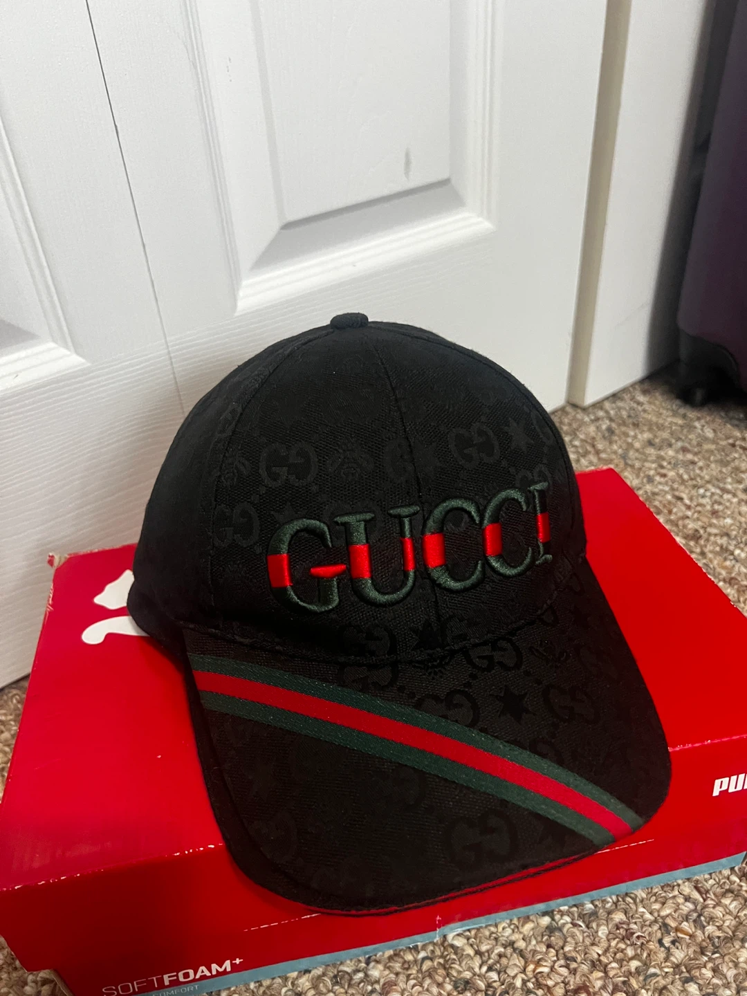 Black Gucci Baseball Cap - photo 3