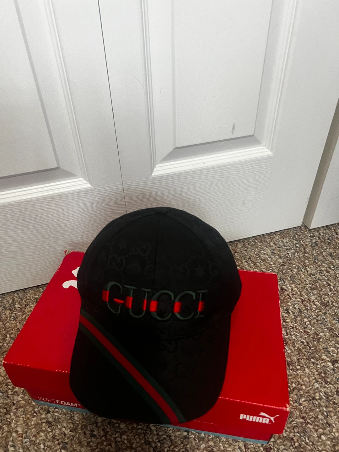 Black Gucci Baseball Cap - photo 4