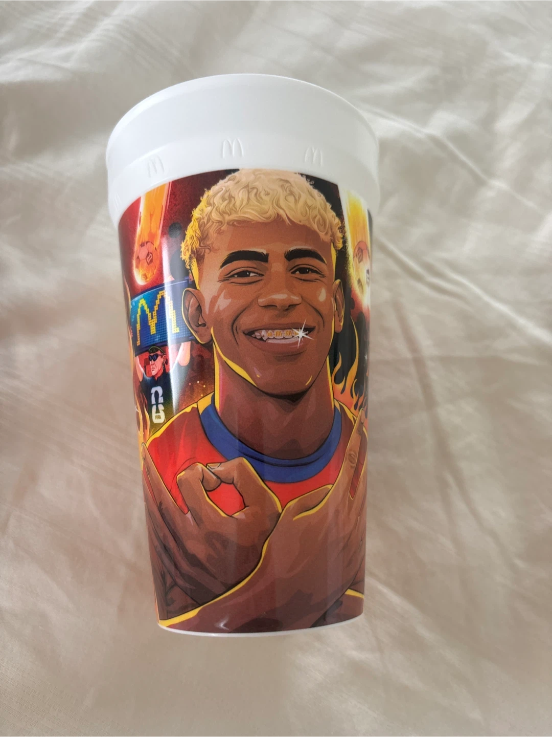 McDonald's Cup with Kylian Mbappé graphic