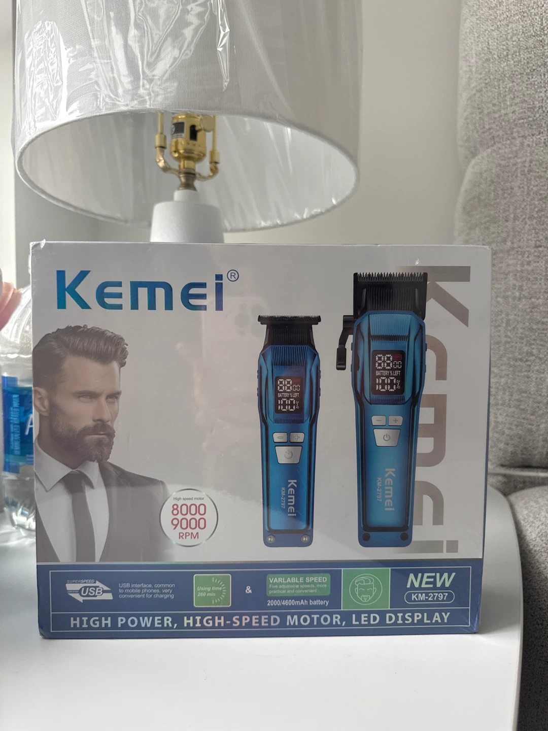 Kemei Hair & Beard Trimmer Set - New
