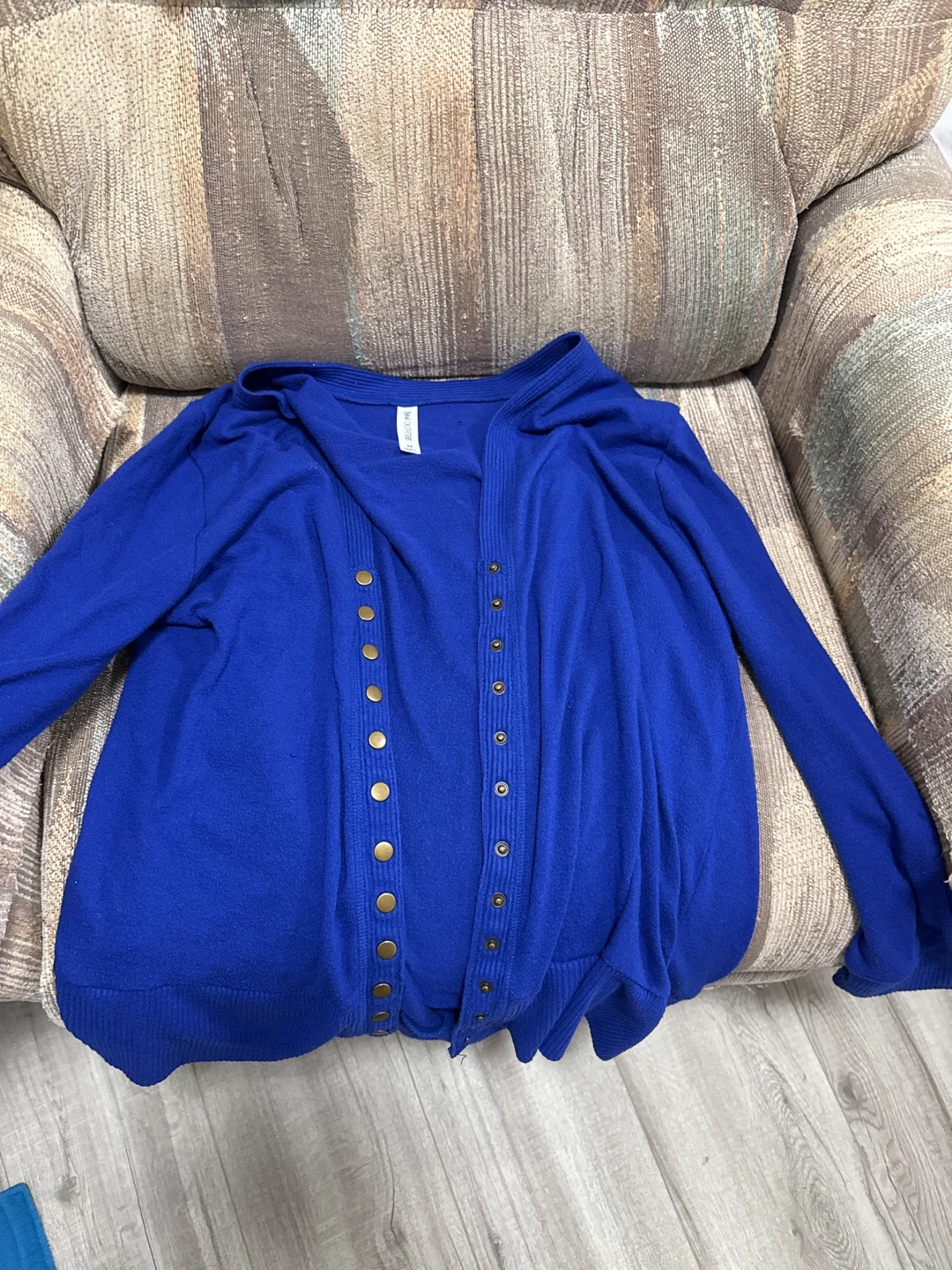 Royal Blue Cardigan - Size 2X - photo 3