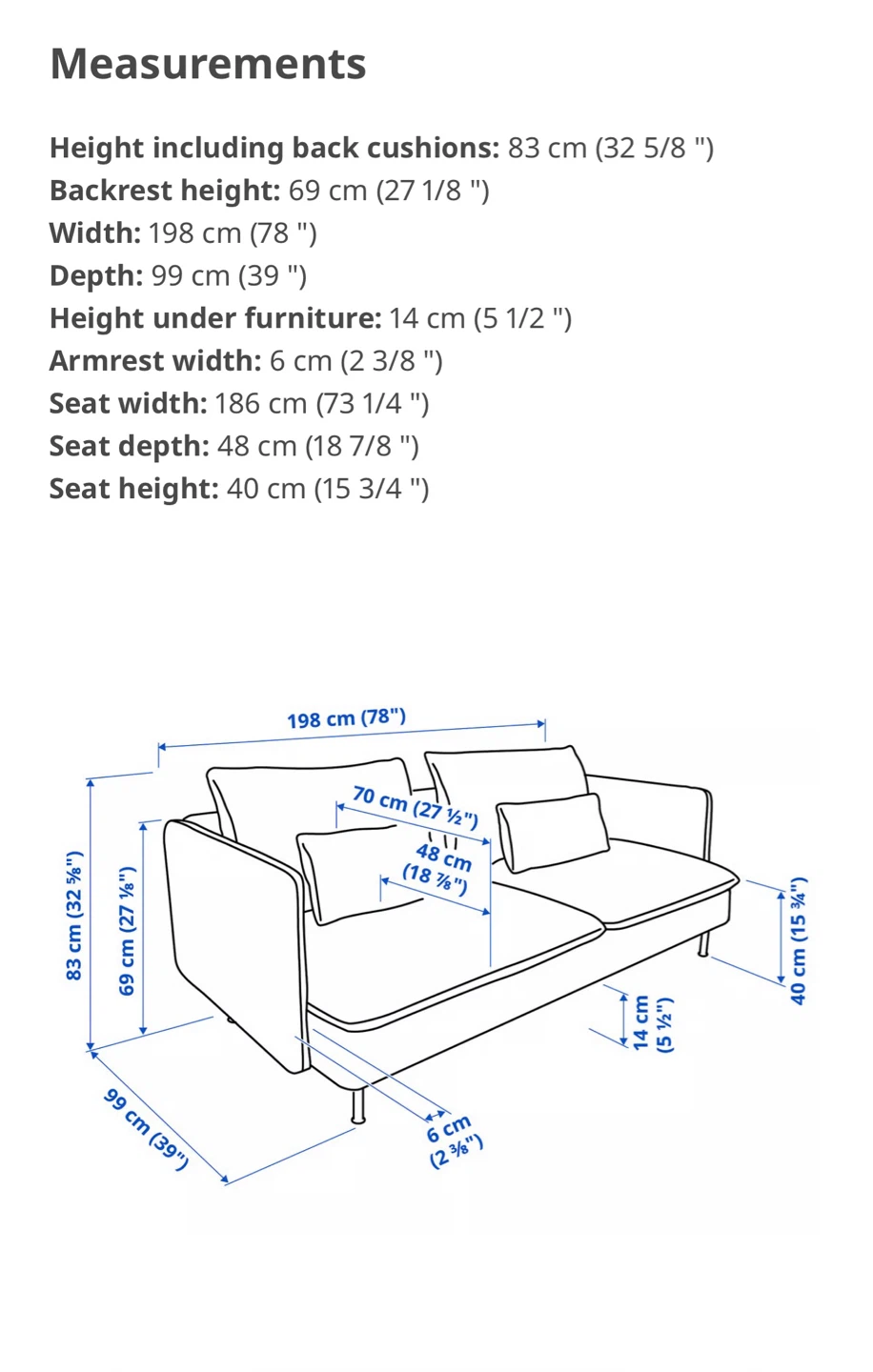 IKEA Söderhamn Sofa - Frid Tuna Dark Grey - photo 2