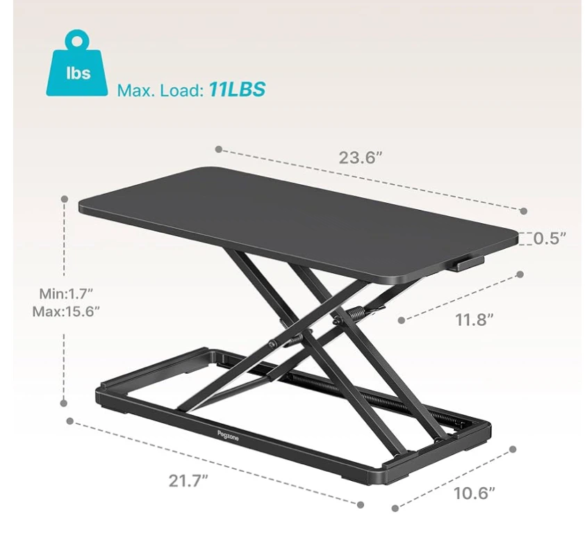 Adjustable Standing Desk Converter - photo 2