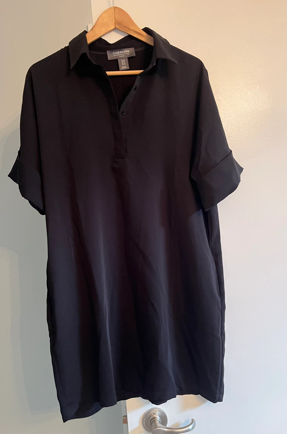Minimalist Polo Style Shirt Dress - photo 2