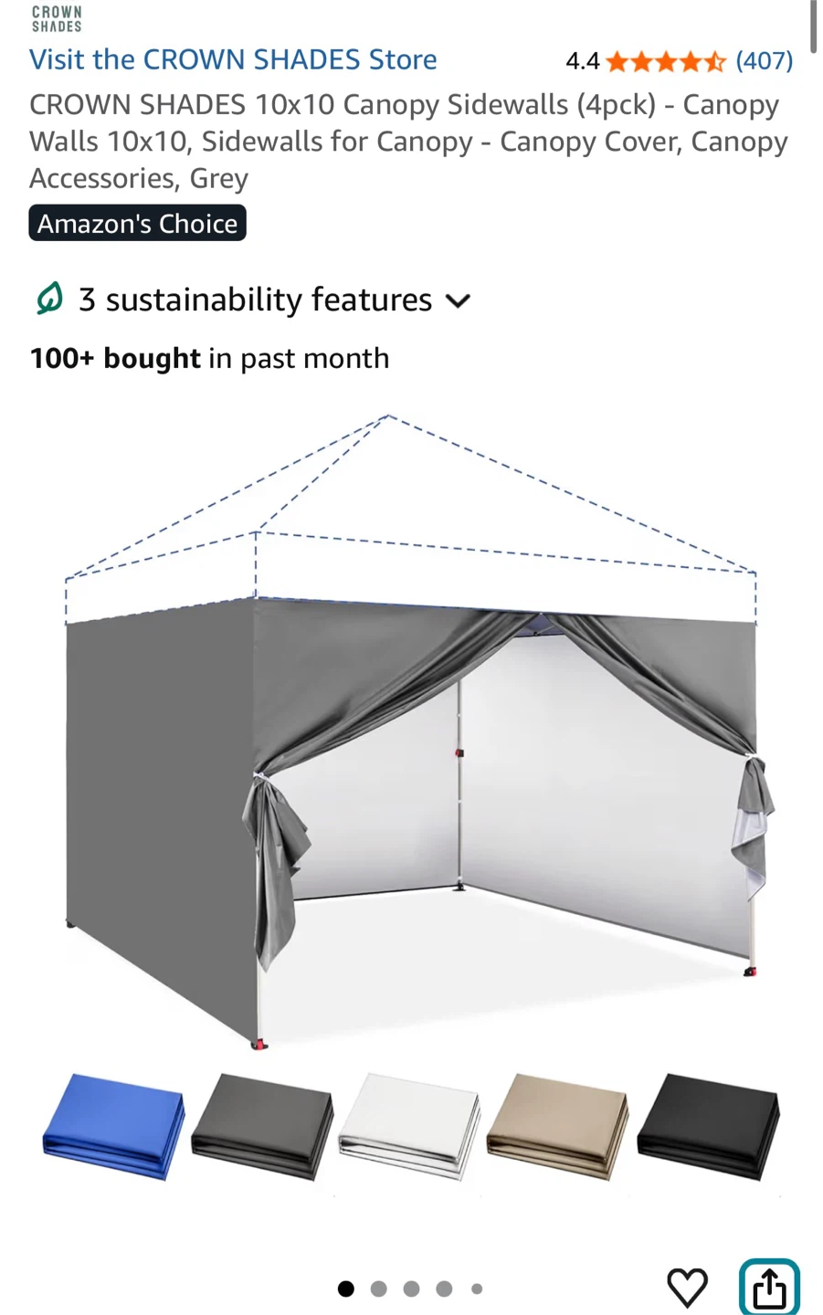 Outdoor 10ft Canopy - photo 2