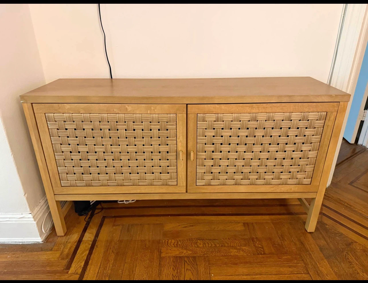 Woven Cabinet with Doors (Free delivery)