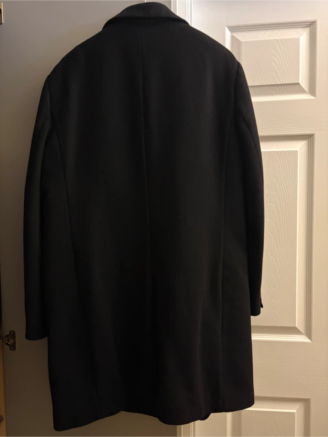 Club Monaco Men’s Black Wool Blend Overcoat - photo 2