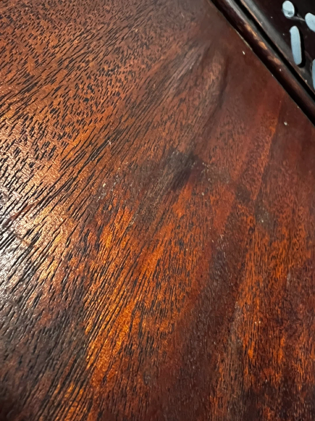 Vintage Mahogany Chippendale Accent End Table Tray Gallery - photo 4