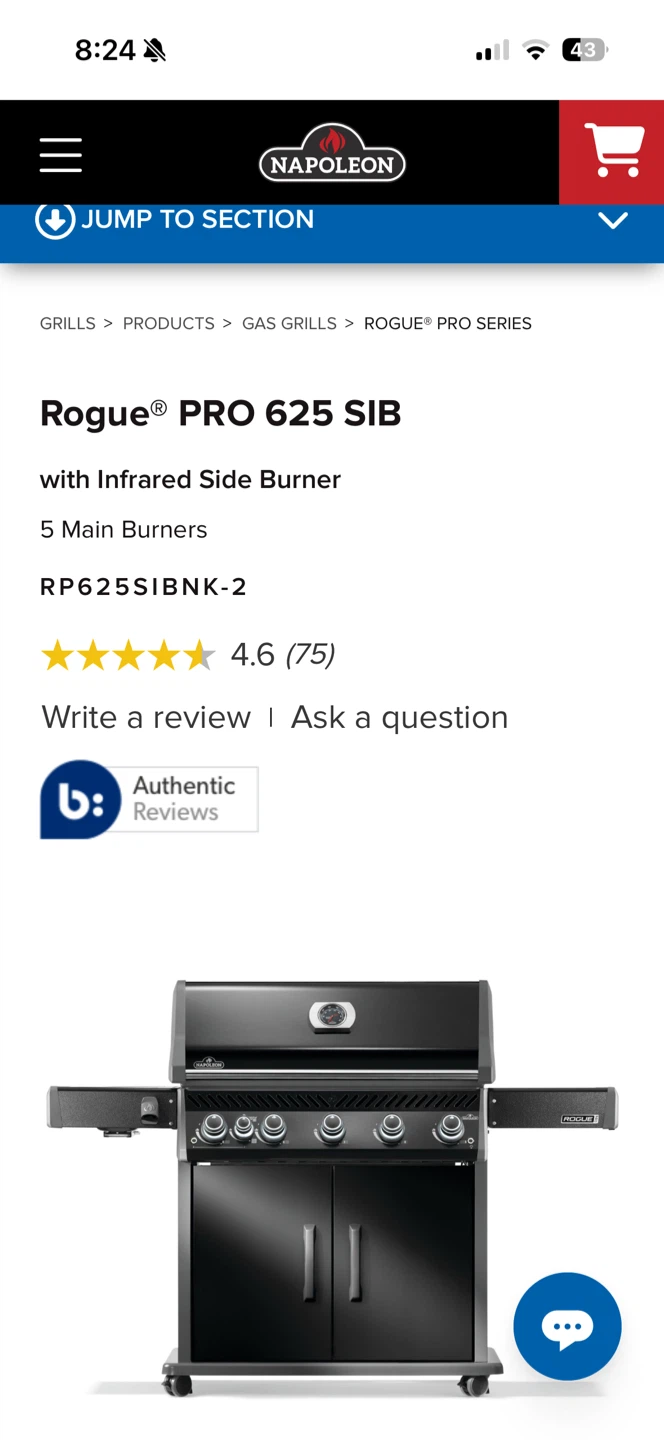 Napoleon Rogue XT 625 5+ Burner Natural Gas BBQ - photo 2