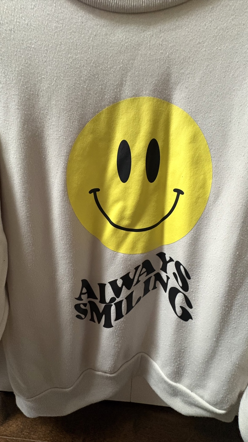 ANGEL KISS Smiley Face Sweatshirt - photo 2
